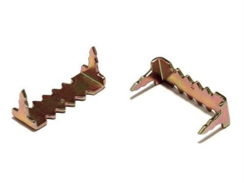 ADS - 200 Small Brass Zinc Finish Nailess No Nail Sawtooth Hangers & Free Sample Pack