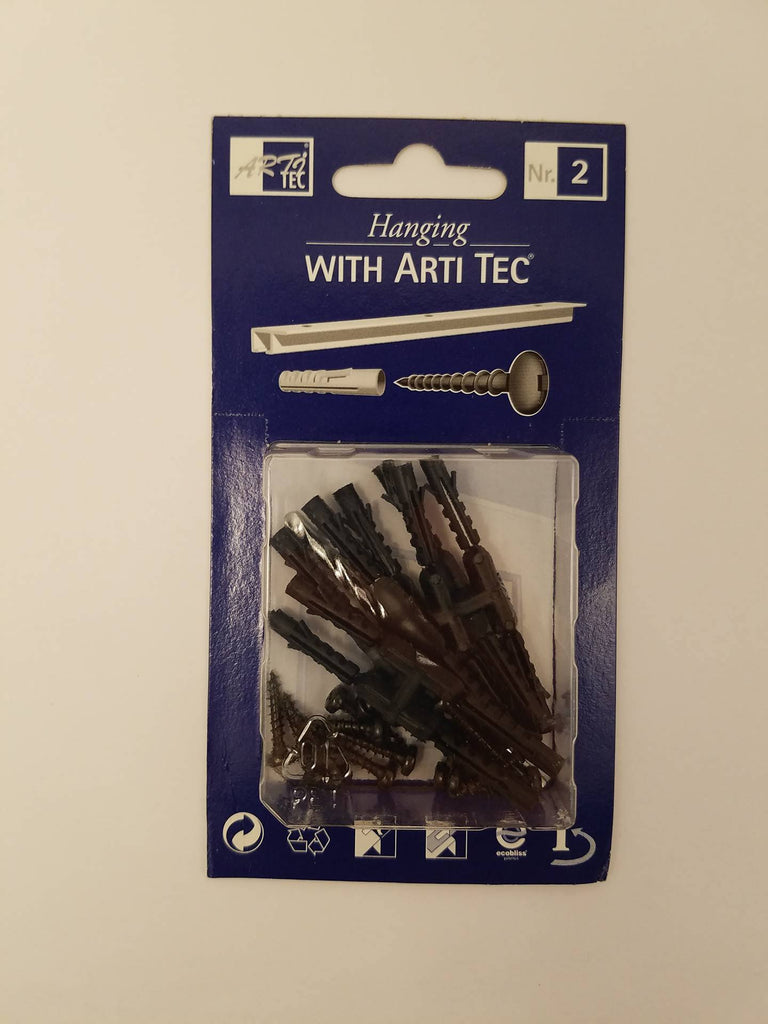 ADS Arti Black Screw and Anchor Set for Gallery Hanging Systems
