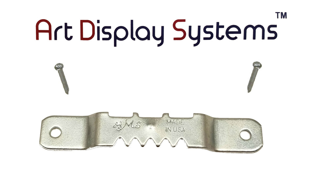 AMS Small ZP Sawtooth Hanger with 3/8 Inch Nails – 100 Pack by Art Display Systems