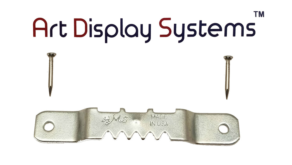 AMS Small ZP Sawtooth Hanger with 1/2 Inch Nails – 100 Pack by Art Display Systems