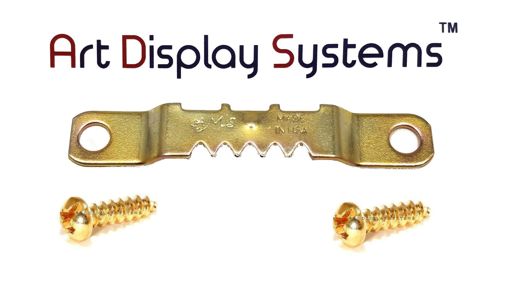 AMS Small BP Sawtooth Hanger – 200 6 1/2 RH Screws – 100 Pack by Art Display Systems