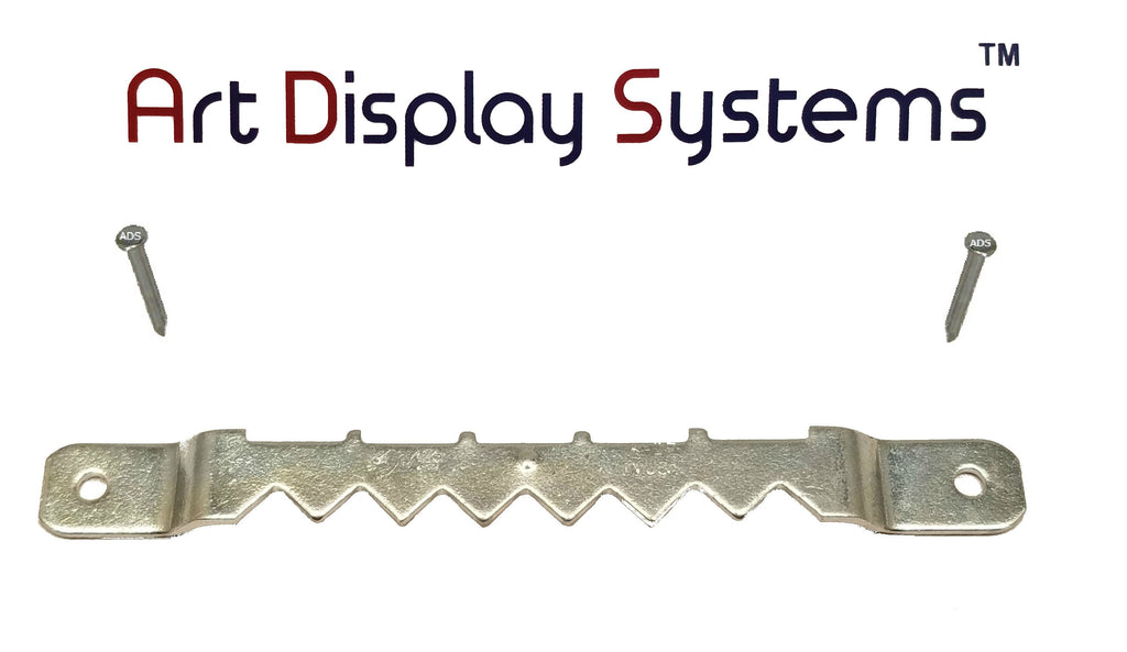 AMS Large ZP Sawtooth Hanger with 3/8 Inch Nails – 100 Pack by Art Display Systems