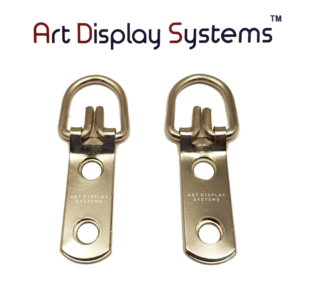ADS 2 Hole Narrow ZP D-Ring Hanger – No Screws – Pro Quality – 100 Pack