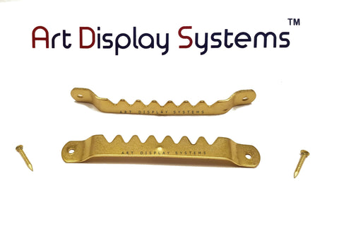 Art Display Systems Small ZP Sawtooth Hanger with Nails – 100 Pack