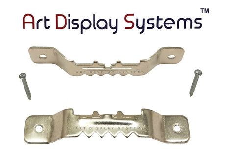 Art Display Systems Small ZP Sawtooth Hanger – No Nails – 100 Pack