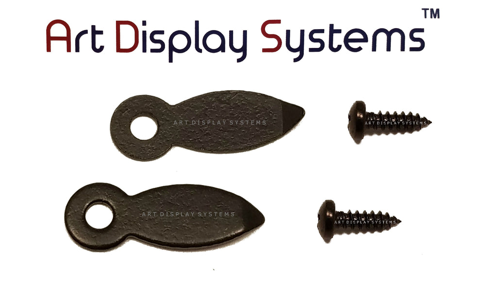 ADS 5/8” Inch Flat BLK Turnbutton - 100 2-1/4” Black Screws - 100 Pack