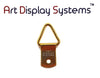 ADS 1 Hole Triangle BP D-Ring Hanger No Nails - Pro Quality - 100 Pack - ART DISPLAY SYSTEMS