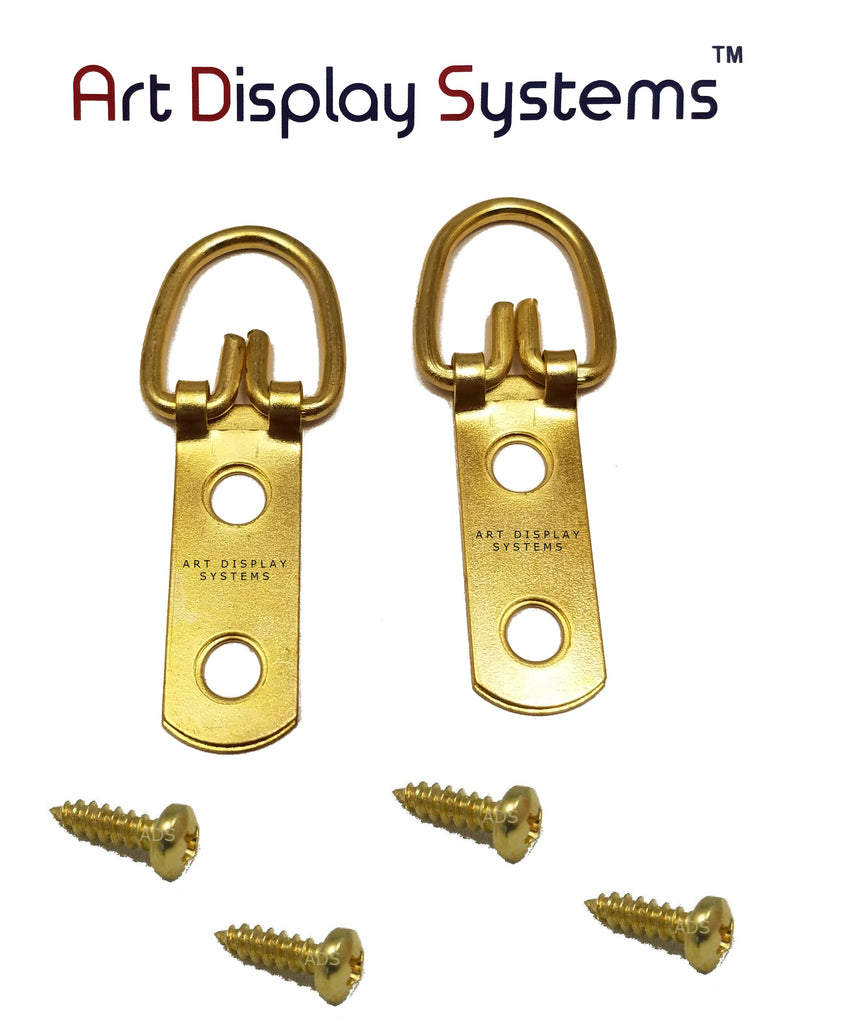 ADS 2 Hole Narrow BP D-Ring Hanger with 4 3/8 Screws – Pro Quality – 100 Pack