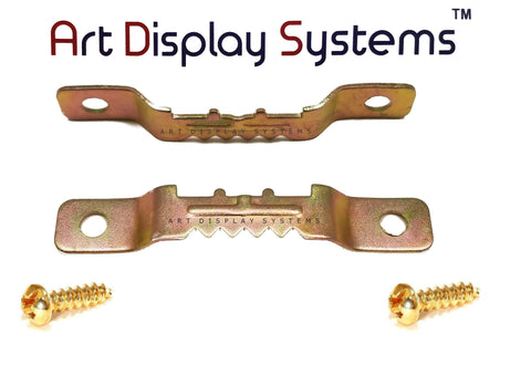 Art Display Systems Large BP Sawtooth Hanger – No Nails – Pro Quality – 100 Pack