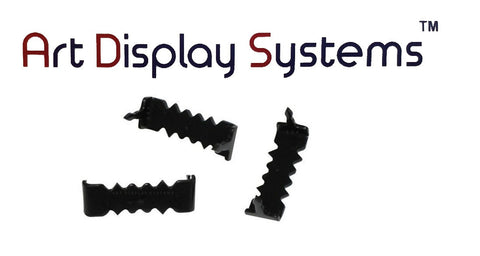 ADS 1” Inch Ridged BLK Turnbutton - No Screws - 100 Pack