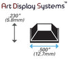 Art Display Systems Clear Square (0.5 x 0.23) Self-Adhesive Protective Bumper Pads – Pro Quality - ART DISPLAY SYSTEMS