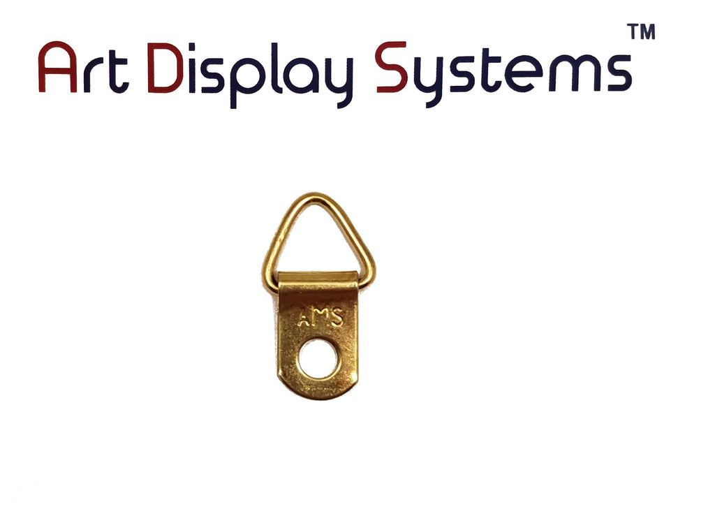 AMS 1 Hole Triangle BP D-Ring Hanger– No Screws – 100 Pack by Art Display Systems