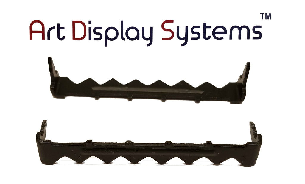 AMS Large BLK Nailess Sawtooth Hanger – No Nails – 25 Pack by Art Display Systems