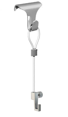 Art Display Systems ADS White Small Molding Hook Kit with Looped Perlon Cord + Medium Picture Hook
