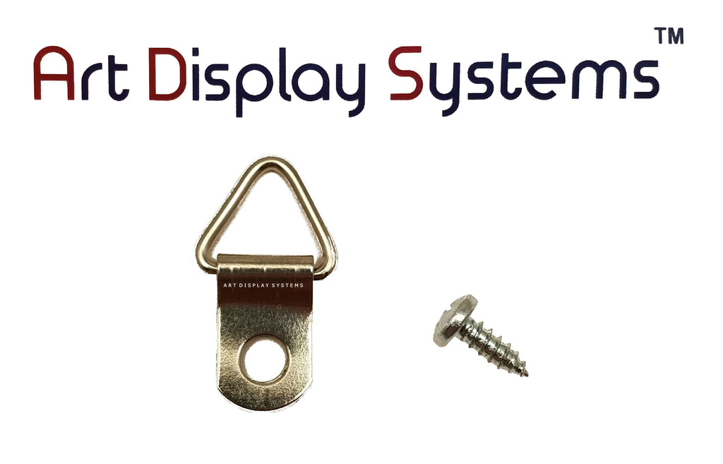 ADS 1 Hole Triangle ZP D-Ring Hanger with 6 3/8 Screws – Pro Quality – –  ADS ART DISPLAY SYSTEMS