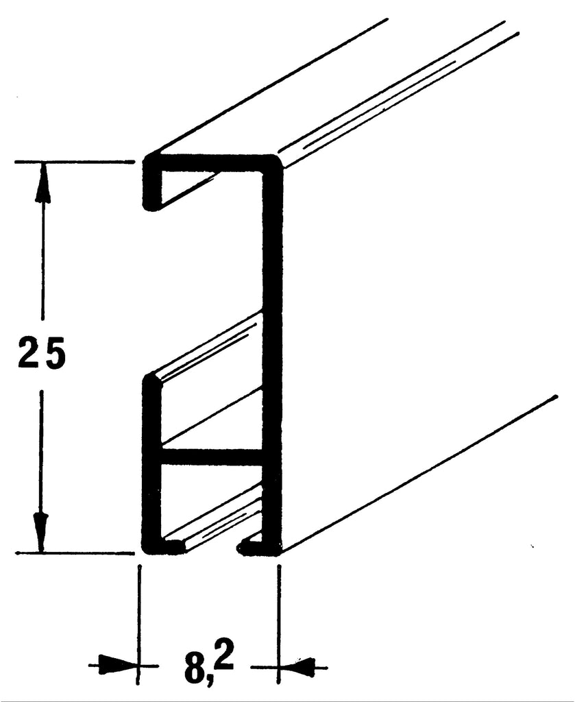 Arti Gallery Silver Picture Hanging System Deluxe Rail Kit (With Twister & Slider Nylon Cables) - ART DISPLAY SYSTEMS