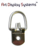 ADS 1 Hole Heavy Duty ZP D-Ring Hanger – No Screws – Pro Quality – 100 Pack - ART DISPLAY SYSTEMS