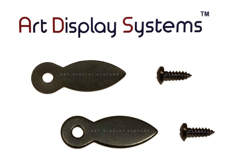 AMS Small BP Sawtooth Hanger - No Screws – 100 Pack by Art Display Systems