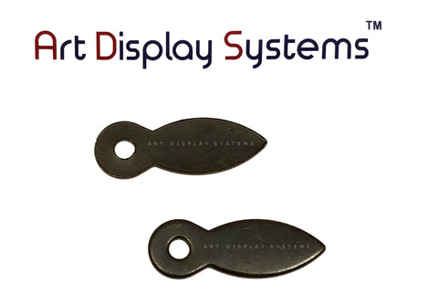 AMS Small Sawtooth Hanger – No Nails – Black – 100 Pack by Art Display Systems