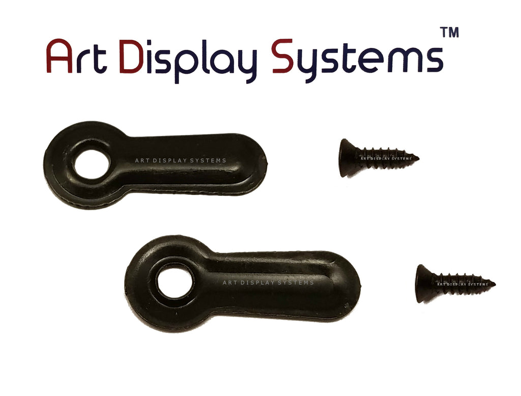 ADS 1” Inch Ridged BLK Turnbutton - 100 3-3/8” BLK Screws - 100 Pack - ART DISPLAY SYSTEMS