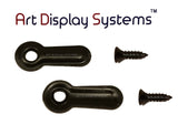 ADS 1” Inch Ridged BLK Turnbutton - 100 4-1/2” Black Screws - 100 Pack - ART DISPLAY SYSTEMS