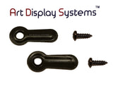 ADS 1” Inch Ridged BLK Turnbutton - 100 4-3/8” Black Screws - 100 Pack - ART DISPLAY SYSTEMS