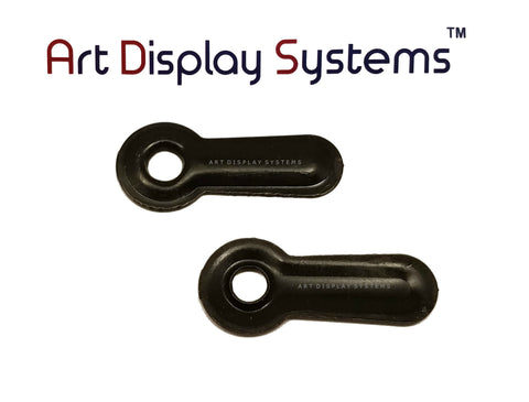 AMS Large BLK Nailess Sawtooth Hanger – No Nails – 100 Pack by Art Display Systems