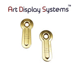 ADS 1” Inch Ridged BP Turnbutton - No Screws - 100 Pack - ART DISPLAY SYSTEMS