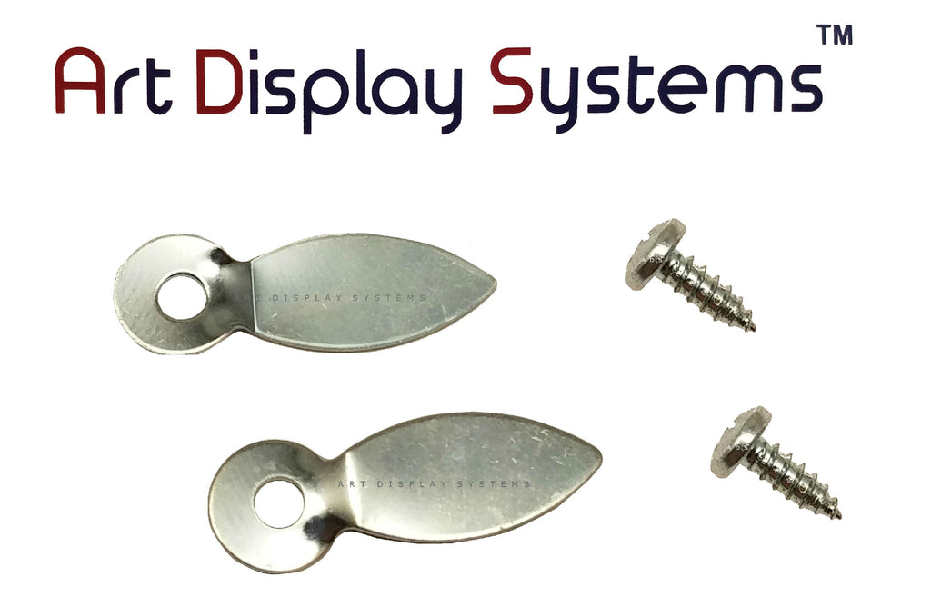 ADS 1 Inch Bent Collar ZP Turnbutton - 100 6-3/8” ZP Screws - 100 Pack - ART DISPLAY SYSTEMS