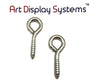 ADS 212 LS ZP Screw Eye - 200 Pack - ART DISPLAY SYSTEMS
