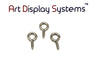 ADS 216-1/2 ZP Screw Eye - 100 Pack - ART DISPLAY SYSTEMS