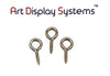 ADS 217-1/2 ZP Screw Eye - 200 Pack - ART DISPLAY SYSTEMS