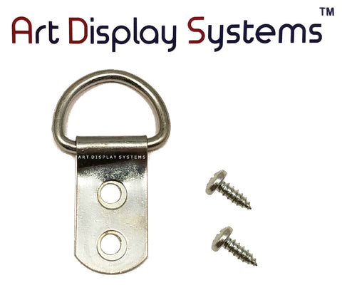 ADS 1 Hole Triangle ZP D-Ring Hanger with 6 3/8 Screws – Pro Quality – 100 Pack
