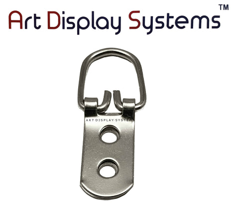 AMS 1 Hole Narrow BP D-Ring Hanger with 6 1/2 Screws – Pro Quality – 100 Pack by Art Display Systems