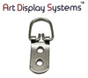 ADS 2 Hole Heavy Duty ZP D-Ring Hanger – No Screws – Pro Quality – 50 Pack - ART DISPLAY SYSTEMS