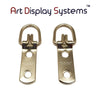 ADS 2 Hole Narrow ZP D-Ring Hanger – No Screws – Pro Quality – 100 Pack - ART DISPLAY SYSTEMS