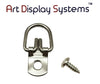 ADS 1 Hole Round Head ZP D-Ring Hanger with 6 3/8 Screws – Pro Quality – 100 Pack - ART DISPLAY SYSTEMS