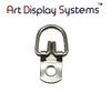 ADS 1 Hole Round Head ZP D-Ring Hanger – No Screws – Pro Quality – 100 Pack - ART DISPLAY SYSTEMS