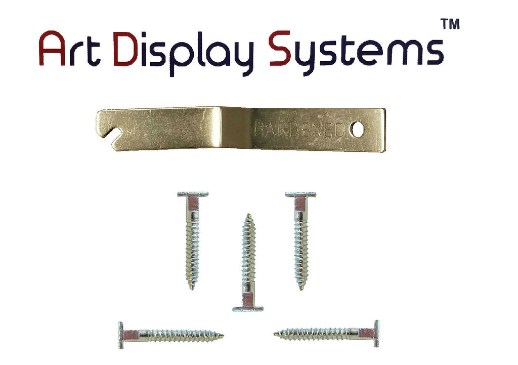 ADS T-Screw / T-Head Security Screw for T-Lock Picture Security Hardware - 25 Pack with Free Wrench - ART DISPLAY SYSTEMS