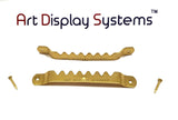 Art Display Systems Large BP Sawtooth Hanger with Nails – Pro Quality – 50 Pack - ART DISPLAY SYSTEMS