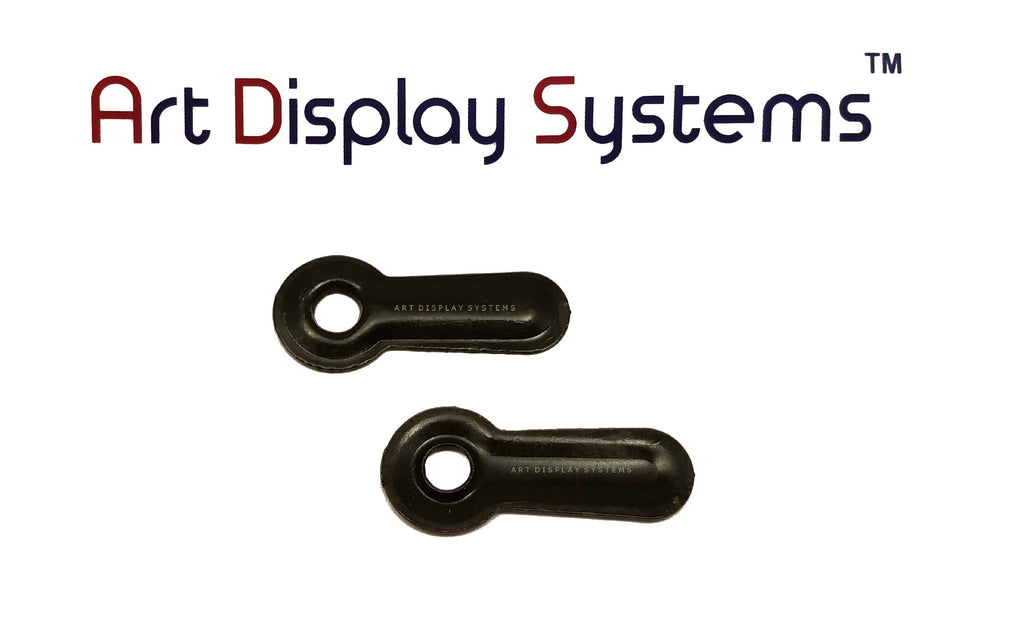ADS 3/4” Inch Ridged BLK Turnbutton - No Screws - 100 Pack - ART DISPLAY SYSTEMS