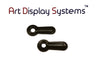 ADS 3/4” Inch Ridged BLK Turnbutton - No Screws - 100 Pack - ART DISPLAY SYSTEMS