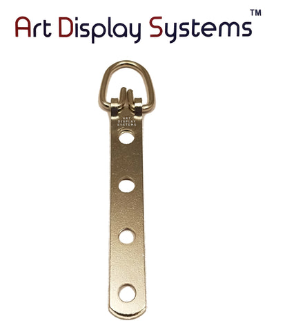 AMS 1 Hole Arrow Head ZP D-Ring Hanger with 6 1/2 Screws – 100 Pack by Art Display Systems