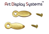 ADS 5/8” Inch Flat BP Turnbutton - 100 4-3/8” BP Screws - 100 Pack - ART DISPLAY SYSTEMS