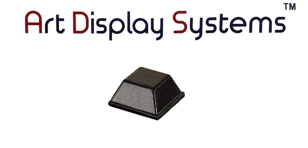 Art Display Systems Black Square (0.5 x 0.23) Self-Adhesive Protective Bumper Pads – Pro Quality - ART DISPLAY SYSTEMS