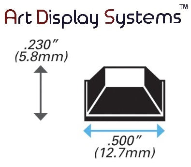 Art Display Systems Black Square (0.5 x 0.23) Self-Adhesive Protective Bumper Pads – Pro Quality - ART DISPLAY SYSTEMS