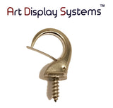 ADS Large Zinc Security Cup Hook – Pro Quality – 5 Pack - ART DISPLAY SYSTEMS