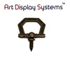 ADS Small Antique Brass Hexagonal Decorative Hanger – Pro Quality – 10 Pack - ART DISPLAY SYSTEMS