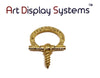 ADS Small Brass Floral Decorative Hanger – Pro Quality – 15 Pack - ART DISPLAY SYSTEMS