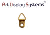 AMS 1 Hole Triangle BP D-Ring Hanger– No Screws – 100 Pack by Art Display Systems - ART DISPLAY SYSTEMS
